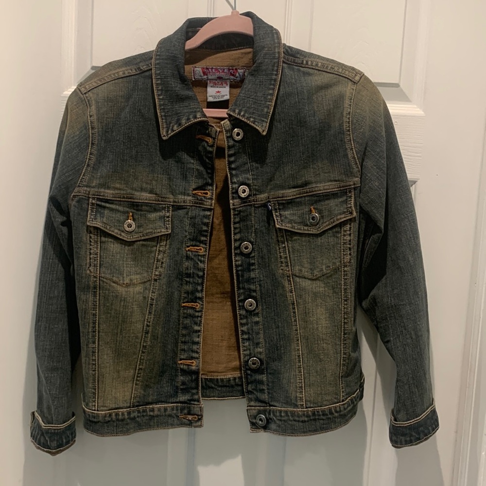 Dirty Denim Jacket Size M